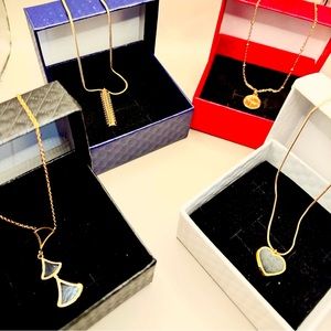 Stainless steel pendant necklaces